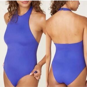 Andie Swim The Luzon One Piece Halter Neck Swimsuit Lapis Blue